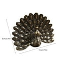 thumbnail image 3 of Brass Shelf Decors Accent ,Peacocks Figurines Tabletop Centerpieces Home Decorations Retro Peacocks Decorative Objects, 3 of 6