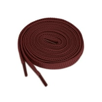 INSPIRE CHIC Unisex 2 Pairs Double Layers Hollow Shoestrings Flat Shoelaces Wine Red 160cm / 62.99"