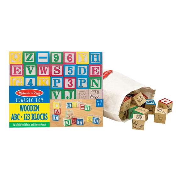 Melissa & Doug - ABC en Bois/123 Blocs