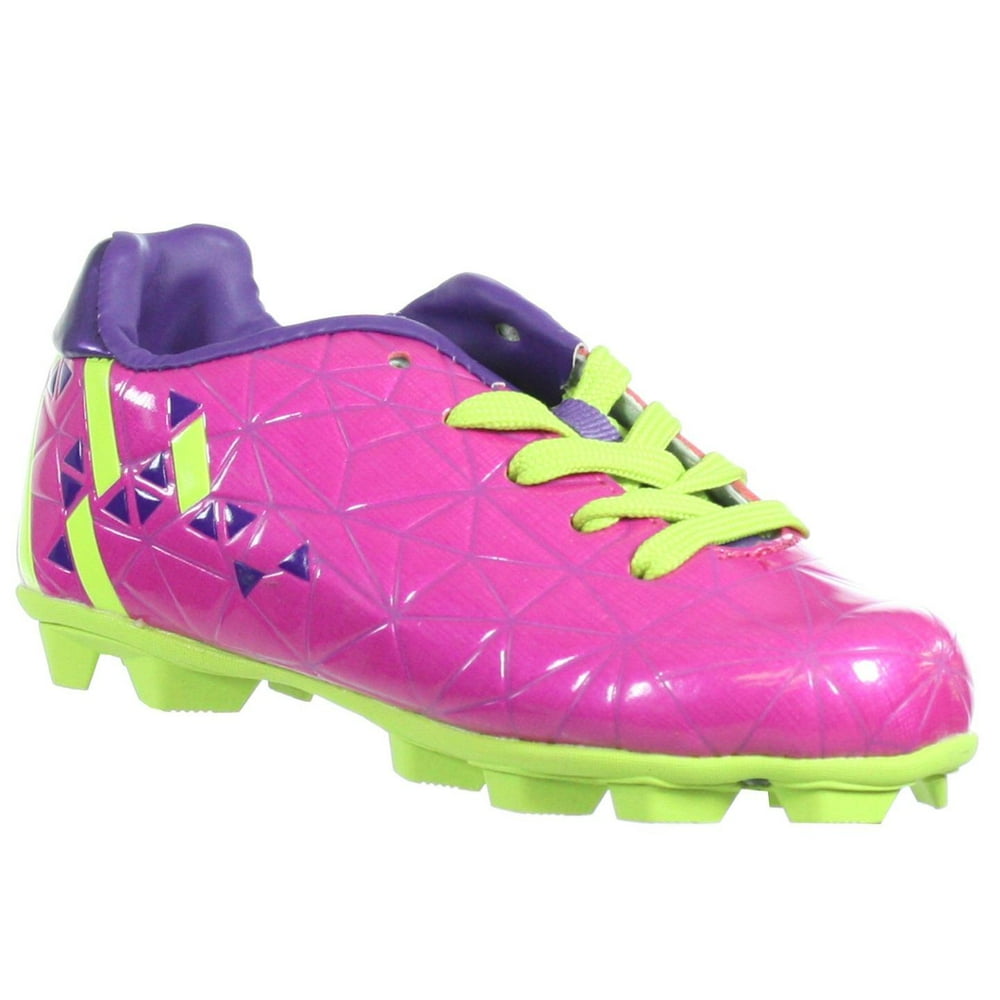 Classic Sport 3020 GPKPU Youth Soccer Cleats Pink Purple Neon 11 Y
