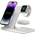 thumbnail image 1 of 3 In 1 Fast Charging Station, Folding Wireless Charger Stand For iPhone, 1 of 5