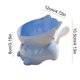 thumbnail image 3 of CaiYueKe Elevated Cat Food Bowl with Stand, Whisker Friendly Shallow Pet Dish, Tilted Anti-Vomit Slow Feeder, Non-Slip Durable Plastic Pet Feeding Station for Cats and Small Dogs, 3 of 7