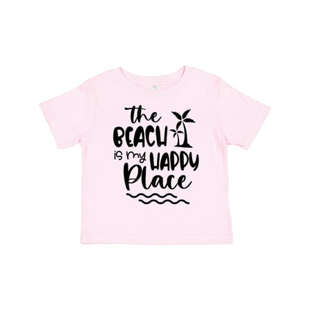 

Inktastic Spring Break the Beach is My Happy Place Gift Toddler Boy or Toddler Girl T-Shirt