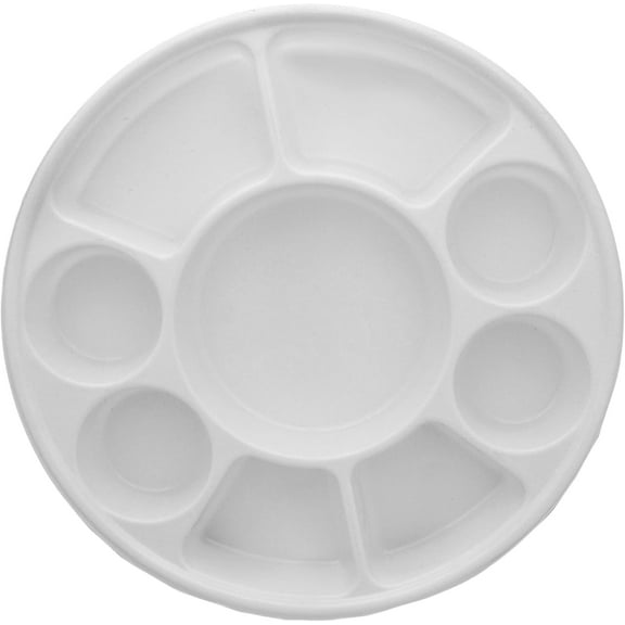 9 Compartment White Disposable Party Thali Plates (White, 200)