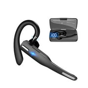 Bluetooth Headset Wireless Bluetooth Earpiece V5.0 Hands-Free Earphones with Built-in Mic for Driving/Business/Office