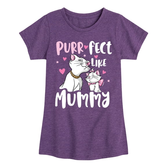 Disney - The Aristocats - Purr-fect Like Mummy - Toddler & Youth Girls Short Sleeve Graphic T-Shirt
