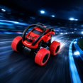 thumbnail image 6 of Double Sided Remote Control Stunt Car, 360°Rotating Flip RC Vehicle with Bright LED Lights, Rechargeable Off Road Toy Car, Kids Birthday Gifts, All Terrain Stunt Toys for Indoor Outdoor Play, 6 of 7