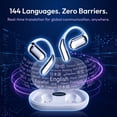 thumbnail image 2 of AI Language Translation Earbuds, Wireless Bluetooth Headphones Real Time for 144 Languages, Translator Device with APP fit IOS and Android for Travel, Business, Learning,White, 2 of 13
