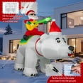 thumbnail image 5 of 7ft Christmas Inflatable Santa Claus on Polar Bear Playing a Guitar, LED Lights Outdoor Indoor Holiday Decorations, Christmas Blow up Lawn Inflatables for Christmas Garden Yard Decoration, 5 of 7