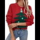 thumbnail image 3 of Suéteres Navideños para Mujer, Suéteres de Cuello Redondo, Suéteres de Larga, Ropa Navideña Festiva Rojo L, 3 of 10