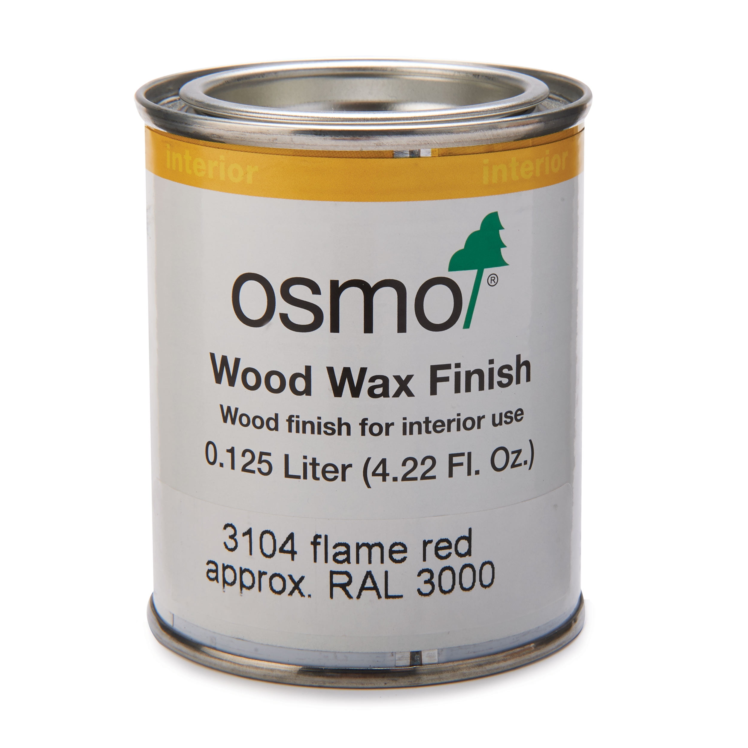 osmo, Wood Wax Flame Red 3104 .125 Liter Interior Use