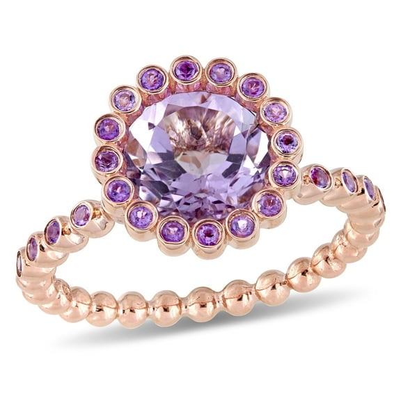 Everly Women's Amethyst 14K Rose Gold Engagement Ring