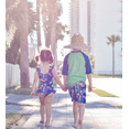 thumbnail image 4 of Millie Loves Lily Female Navy Water Turtle Ruffle-Accent One-Piece Swimsuit, Size 2T-10, 4 of 7