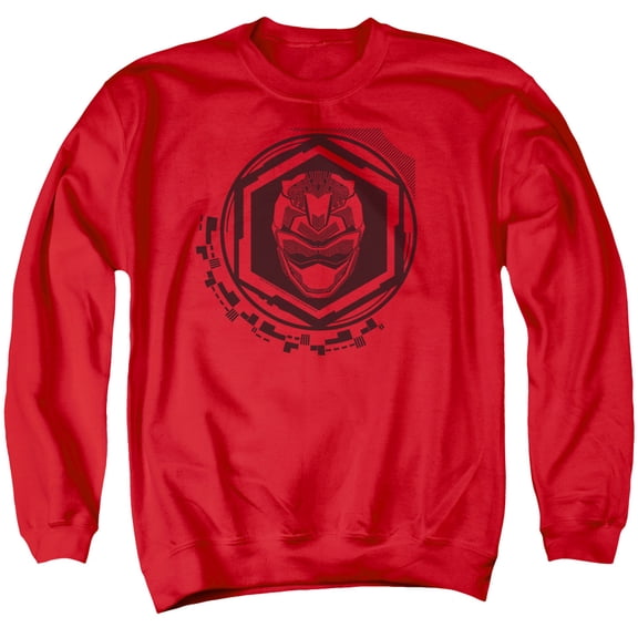Power Rangers Red Ranger Adult Crewneck Sweatshirt Red