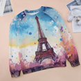 thumbnail image 6 of Sweatshirt For Womens Crewneck Eiffel Tower Hoodies Teen Girls Cute, 6 of 7