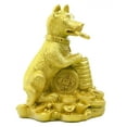 thumbnail image 1 of Chinese Golden Dog Statue, 1 of 1
