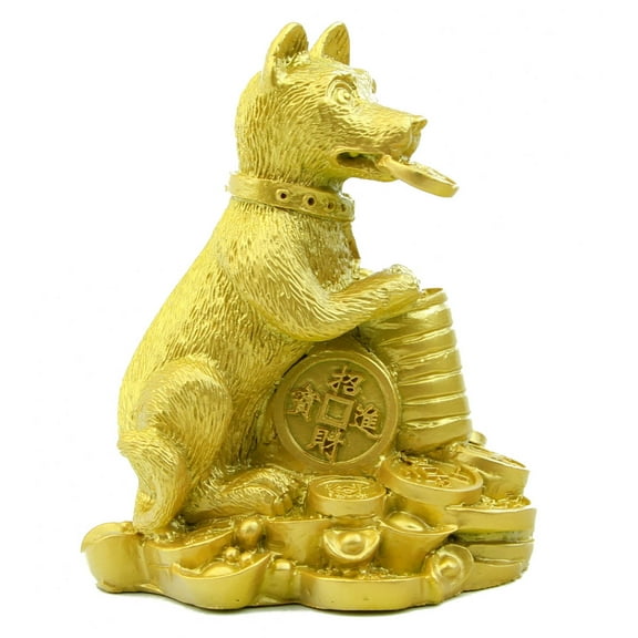 Chinese Golden Dog Statue