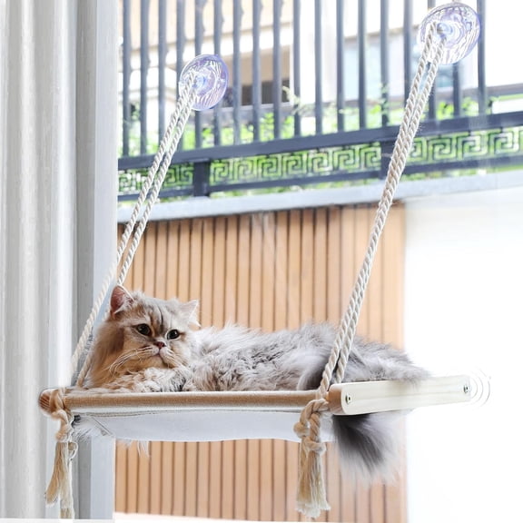 Farmifit Cat Window Perch, Easy to Assemble Cat Hammock for Window Indoor/Outdoor Cat Seat/Bed Universal for Big Cats and Kittens(40 Lbs), 2 Pack