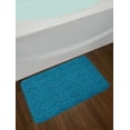 thumbnail image 2 of Nautical Bath Mat, Minimal Fish and Abstract Wavy Sea Graphic, Plush Bathroom Decor Mat with Non Slip Backing, 29.5" X 17.5", Turquoise, by Ambesonne, 2 of 2