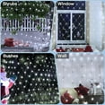 thumbnail image 6 of LED Christmas Net Lights,12ft x 5ft 360 LED 8 Modes Bush Mesh Lights Connectable,with Timer Waterproof for Christmas Indoor Outdoor Holiday Lighting Decorations, White, 6 of 8