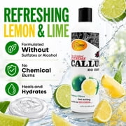 SPA REDI - Callus Remover for Feet Gel, Lemon and Lime, 12 Oz - Professional Pedicure Foot Care - Removes Toughest Calluses in Seconds and Smooths Dry Cracked Heels