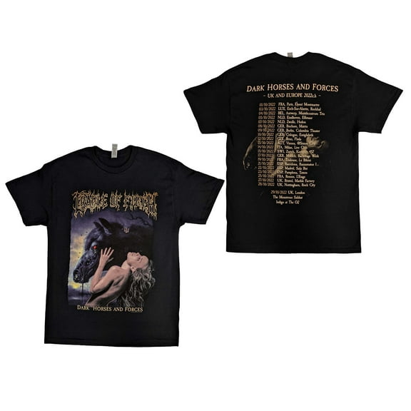 Cradle of Filth Men's Dark Horses T-Shirt X-Large | Officially Licensed Merchandise