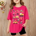thumbnail image 2 of BOOMNY Toddler Boys Tshirts Short Sleeve T Shirts for Boys Cartoon Excavator Graphic Breathable Loose Fit Cozy Childrens Athletic Tees, 2 of 5