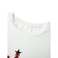 thumbnail image 5 of PaerPade Family Matching Christmas Pajamas Set Tree Letter Plaid Print Holiday Pajamas Sleepwear, 5 of 10