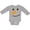 AC-Heather Grey, variant on Inktastic Snowman Face Boys or Girls Long Sleeve Baby Bodysuit