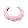 thumbnail image 3 of Diadema de esponja trenzada hecha a mano, color sólido, parte superior de calavera alta, para el cabello (rosa) Tmvgtek Cuidado Belleza, 3 of 9