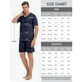 thumbnail image 6 of MoFiz Pjs Men's Solid Bamboo Pajamas Set Short Sleeve V-Neck Top and Shorts with Pockets Loungewear 2-Piece for Men, 6 of 6