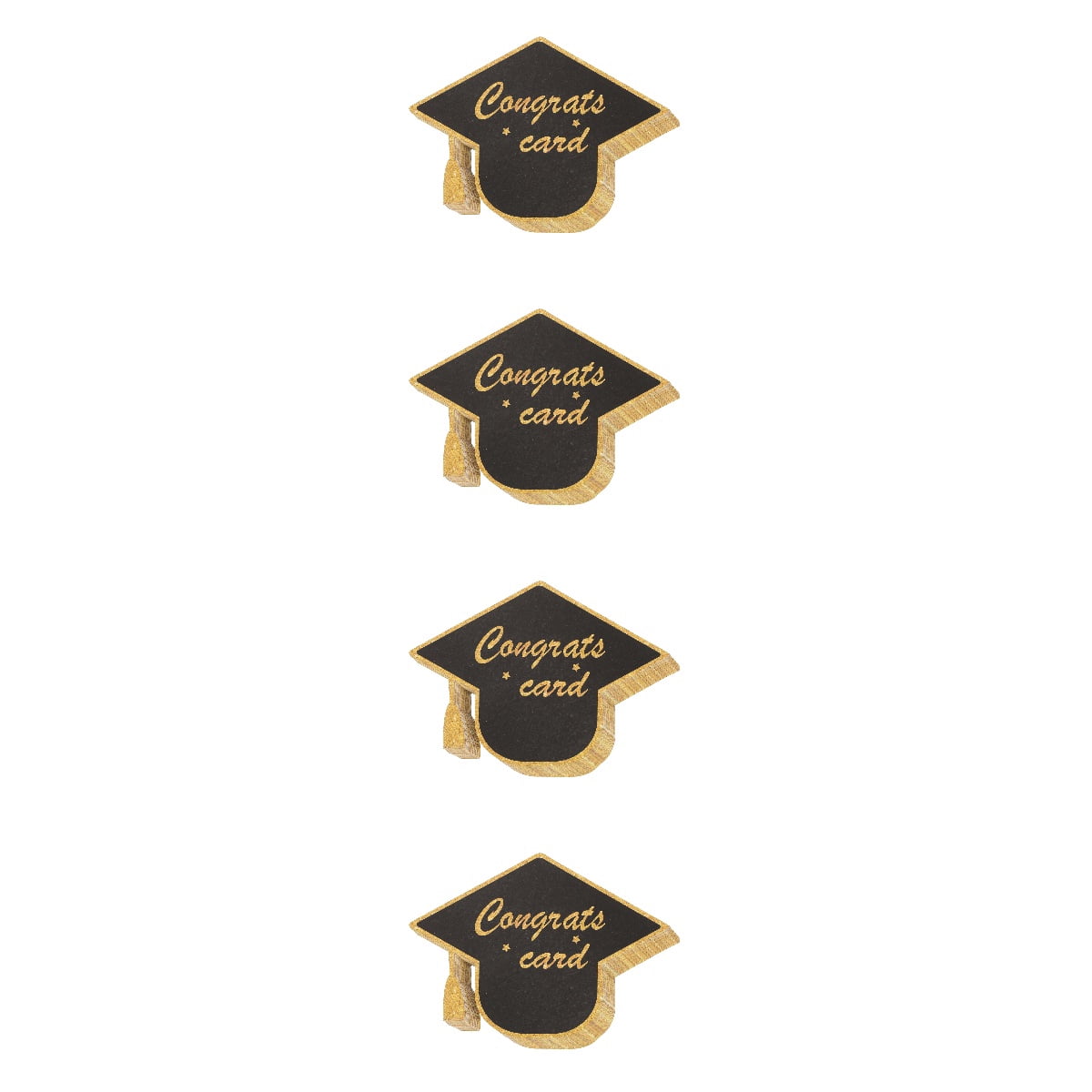 Worgeous 120 pcs  Graduation Theme Greeting Cards Paper Graduation Cap Shape Cards Presents