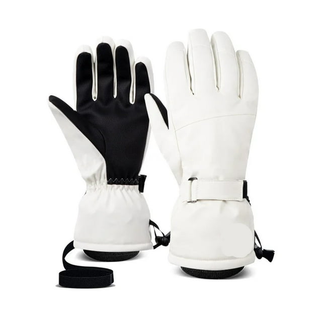 Men's Winter Warm Ski Gloves Outdoor Thick Snowboarding Gloves Windproof Waterproof Gloves for Riding Touch-Screen Skiing Gloves