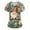 A011-Red, variant on Scrub Tops for Women Easter Print Scrubs Nursing Uniforms Stretchy V Neck Holiday Blouse Tee