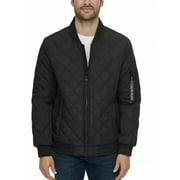 NEW!!! Calvin Klein Mens Quilted Bomber Jacket Black & Large