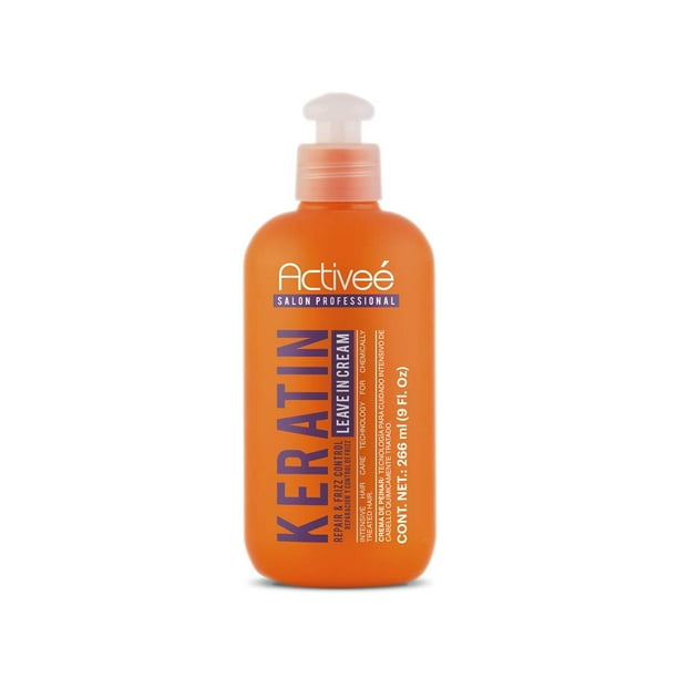 Activee Professional Keratin Hair Leave In Cream Treatment 16 Fl Oz Hydrolyzed Keratin Enriched Leave In Cream Walmart Com