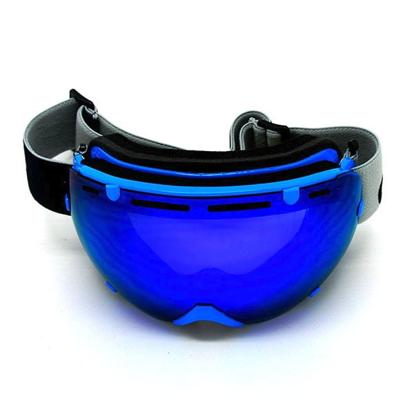 1Storm Adult Snowboard Ski Goggle Anti-Fog Detachable Dual Layer Double Lens Tinted, UV400 Protection, Red by
