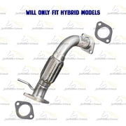 Northeastern Exhaust Front Flex Pipe with Hanger Fits 2011-2015 Hyundai Sonata 2.4L & 2011-2016 Kia Optima 2.4L (Hybrid Models Only) - Direct Fit | Stainless Steel