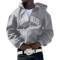 thumbnail image 2 of njshnmn Men's Hooded Full-Zip Sweatshirt Hooded Sweatshirt Zipper Men, 2 of 3