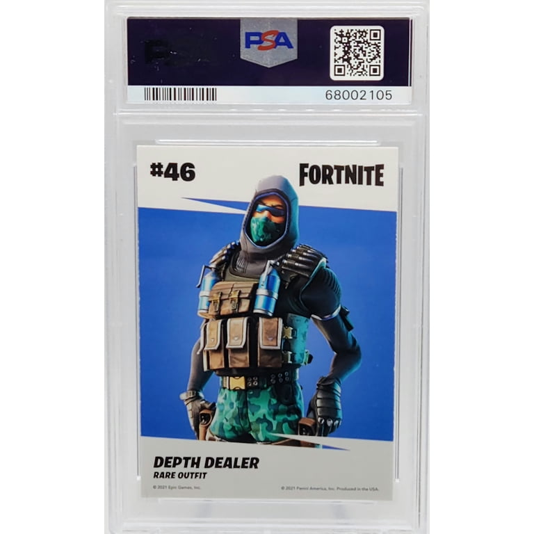 Depth Dealer Cracked Ice 2021 Panini Fortnite Epic Games Trading Card #46 PSA 10 Depth Dealer Cracked Ice 2021 Panini Fortnite Epic Games Trading Card #46 PSA 10
