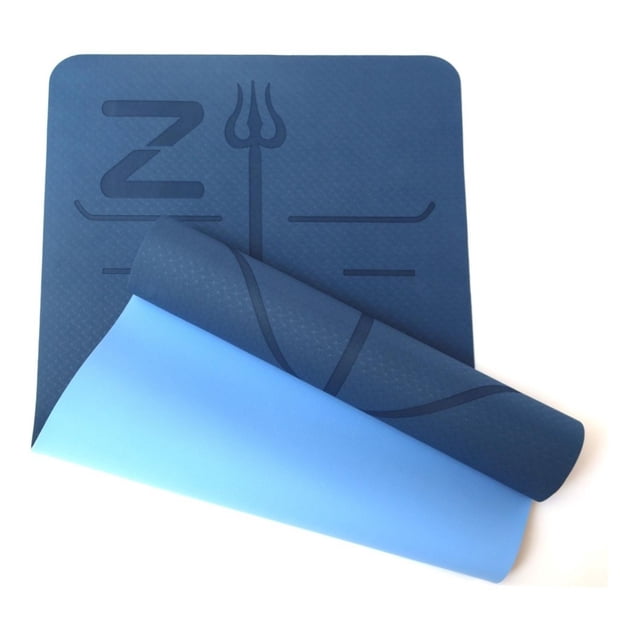 PARDELE Tapete para hacer Ejercicio Pilates y Yoga Mat Colchoneta Antiderrapante Grueso Premium Con Cinchos para Transporte Easy-Cinch y Material Ecofriendly TPE azul 0013-UNITALLA PARDELE TPE PRO 1
