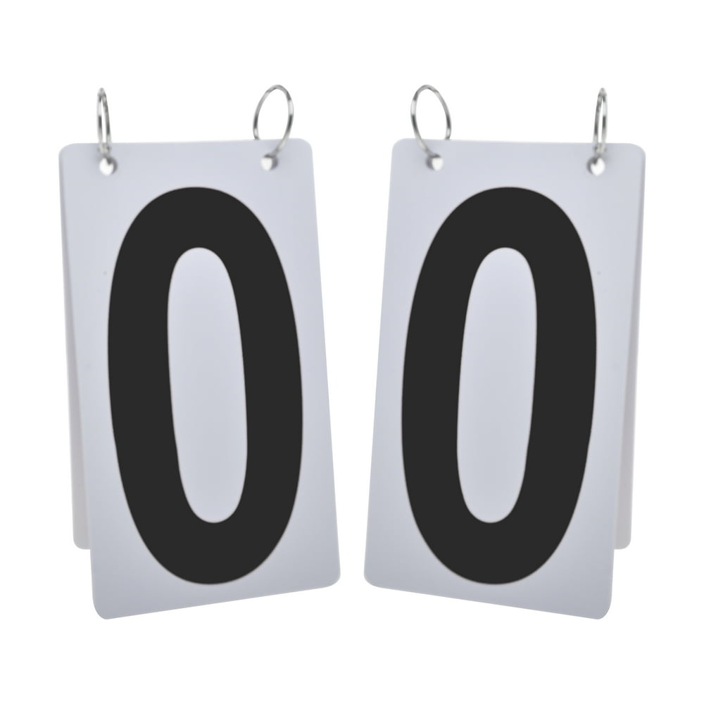 GOGO 2 Sets Waterproof Flip Scoreboard Numbers, 4 x 7 Inch, Visible