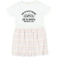 thumbnail image 3 of Inktastic He is Not Here; He is Risen Girls Toddler Dress, 3 of 5