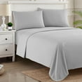 thumbnail image 3 of Sweet Home Collection 1800 Series Bed Sheets - Extra Soft Microfiber Deep Pocket Sheet Set - Silver, California King, 3 of 6