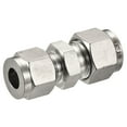 thumbnail image 3 of Uxcell 304 Stainless Steel 8mm x 10mm Tube OD Double Ferrule Straight Compression Tube Fitting, 3 of 5