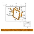 thumbnail image 3 of For 08-15 xB Wagon 2.4L Front Radiator Support Core Assembly Steel SC1225104, 3 of 5