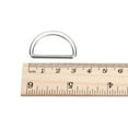 thumbnail image 4 of Metal D Rings Buckle, 15 Pack 25mm(0.98") 2mm Thick Welded D Rings Buckle, Silver Tone, 4 of 5