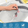 thumbnail image 5 of Yayeee Kitchen Curtains Tier Set of 2 Light Filtering 57"x36" Over Sink Window Panels, Trucks Pattern, 5 of 7
