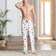 thumbnail image 2 of Fotbe Ladybugs Flying On Dotted Route Pantalones de Pijama para Hombre, Pantalones de Dormir, Pantalones de Casa con Cintura Ajustable y Bolsillos-Large, 2 of 6
