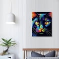 thumbnail image 3 of Nawypu  Cat Canvas Print Bombay Cat Hanging Wall Art Funny Pet  Home Decor Poster Print, 3 of 4